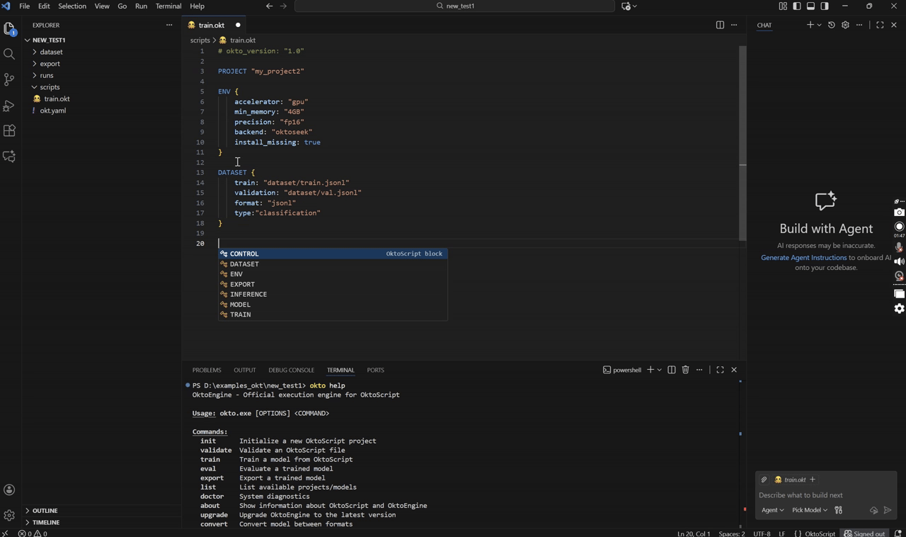 OktoScript Autocomplete Demo
